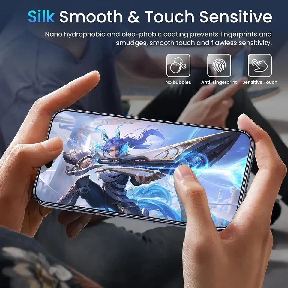 Premium Tempered Glass Screen & Camera Lens Protector – Full Coverage