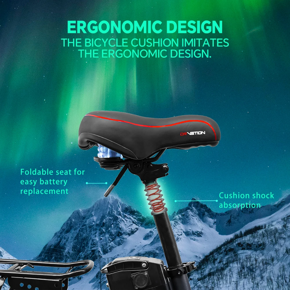 Elektrofahrrad Drvetion AT20 48V 15/20AH Akku 750W Motor 25KM/H Geschwindigkeit Stadtpendler E-Bike EU-Lagerbestand – Detail 15