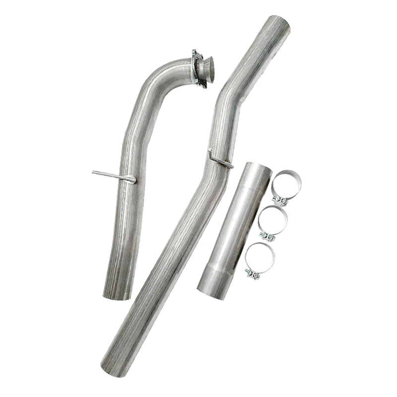 SS409 Diesel Exhaust 4" Pipe For Chevy Silverado GMC 17-19 6.6L Duramax Diesel