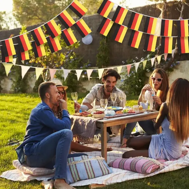 Deutsch String Flagge Outdoor Mini Fahnen Set Von 20 Deutsch