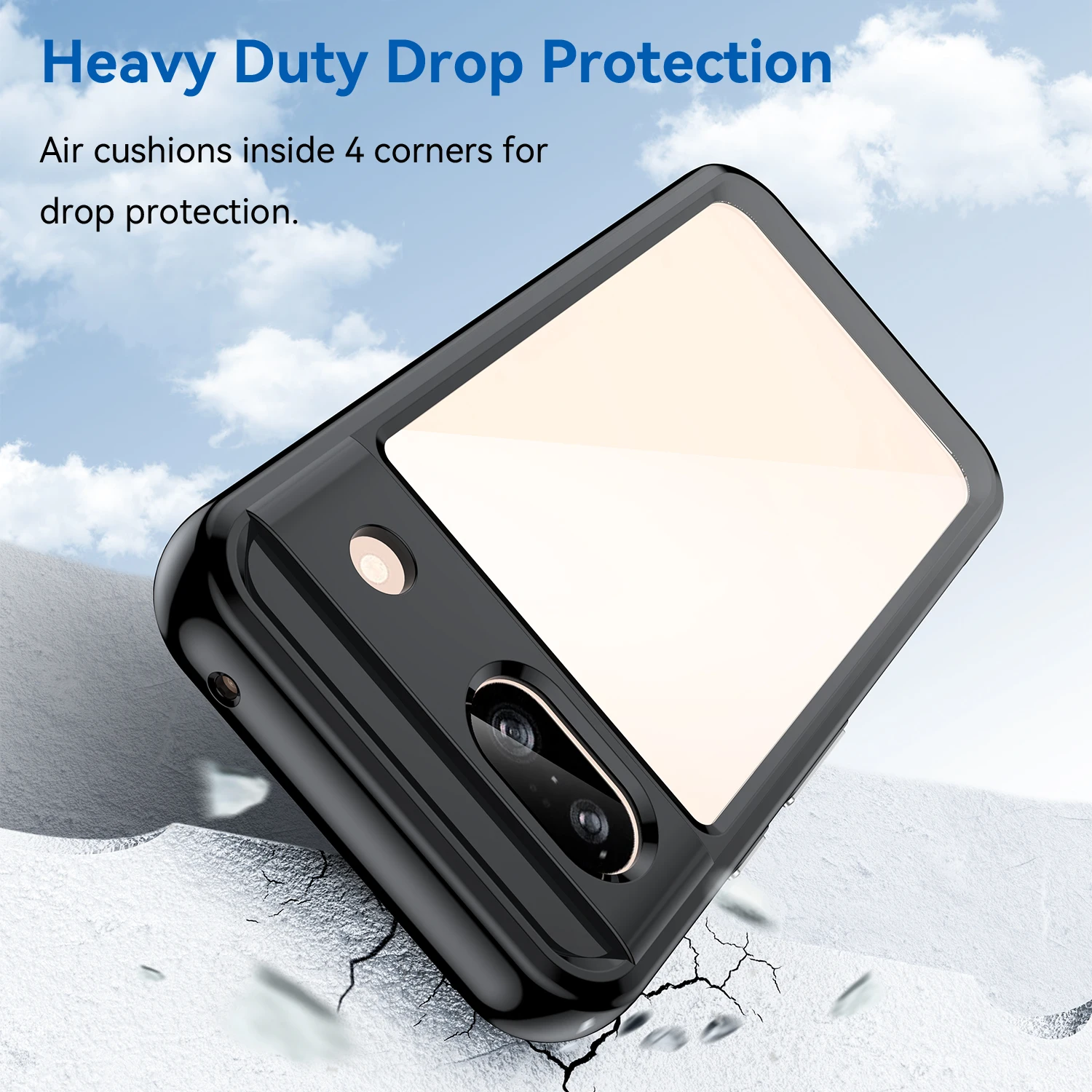 Clear Hard Translucent Shockproof Phone Bumper Case