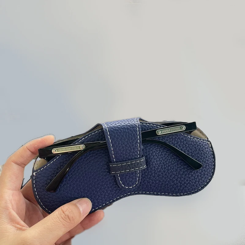 Women's Soft Leather Eyewear Protector Pouch - Fashionable & Portable Sunglasses Case