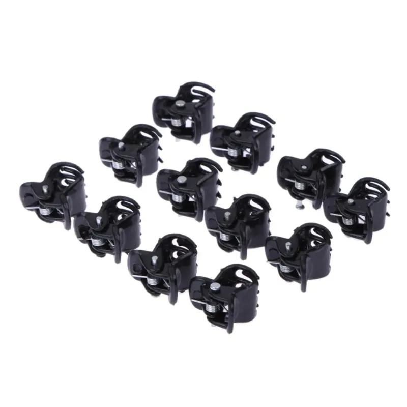 6pcs Women Girls Mini Hair Claws Kids Plastic Black Hairpins Hair Clips Clamp Ponytail Holder Headwear Hair Accessories
