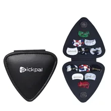

12 Pcs Guitar Picks Holder Case Acoustic Electric Guitar Variety Pack Pick Portable Plectrums Bag With Celluloid Picks Accessory