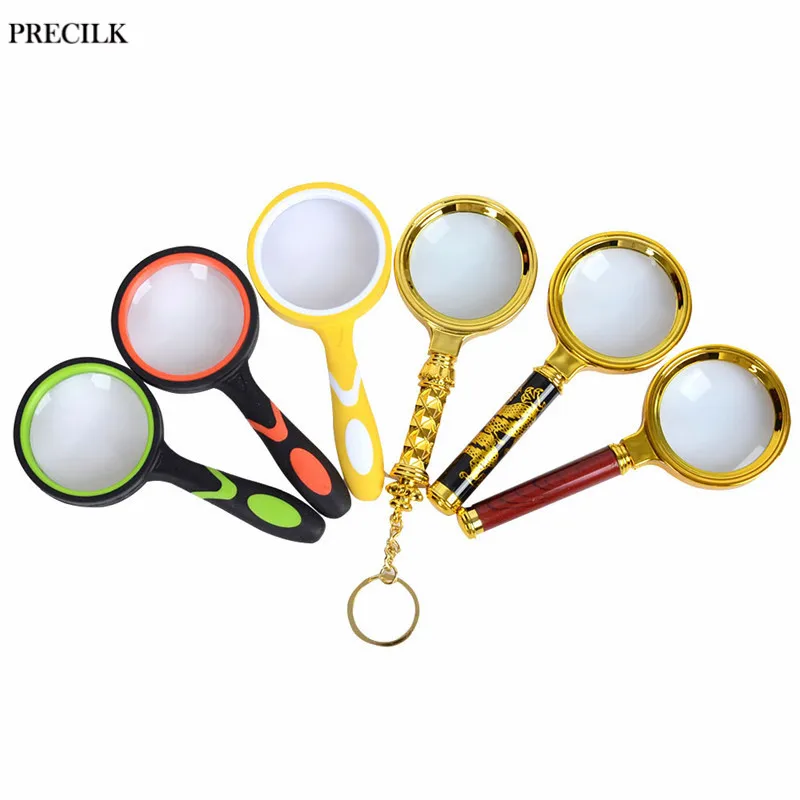 LOUPE,Orange RubberLoupe à main de poche 10X, Styles