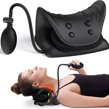 Neck Massage Pillow Relaxer, Cervical Traction Device for TMJ Pain Relief and Cervical Spine Alignment,  Neck Stretcher 1