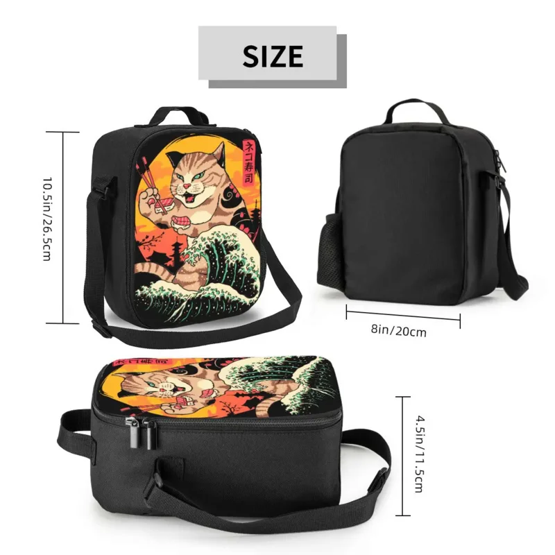 Рисунок 6 - Изолированные сумки для обеда Neko с рисунком суши