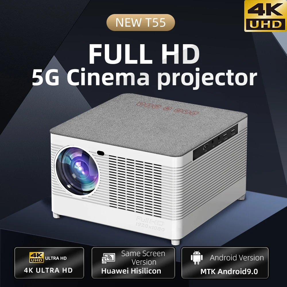 Proyector Full Hd Led 4K Home Theater  Proyector 4K 3D Home Theater - T6  Full Hd Led - Aliexpress