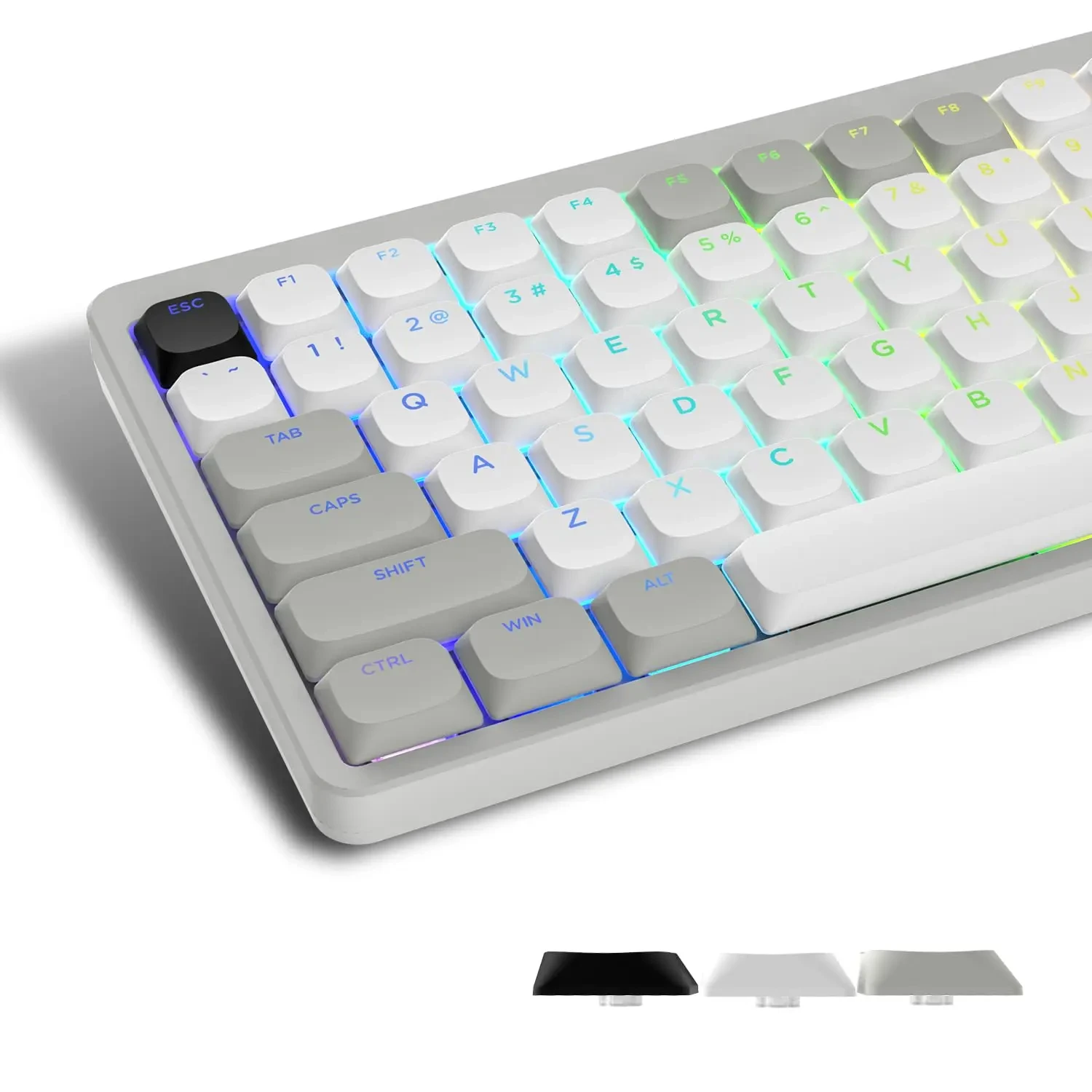 AKUMA Tastiera Gaming SHÔNEN T03 65%: 69 Tasti, Membrana RGB, AZERTY Francese, Programmabile - 2
