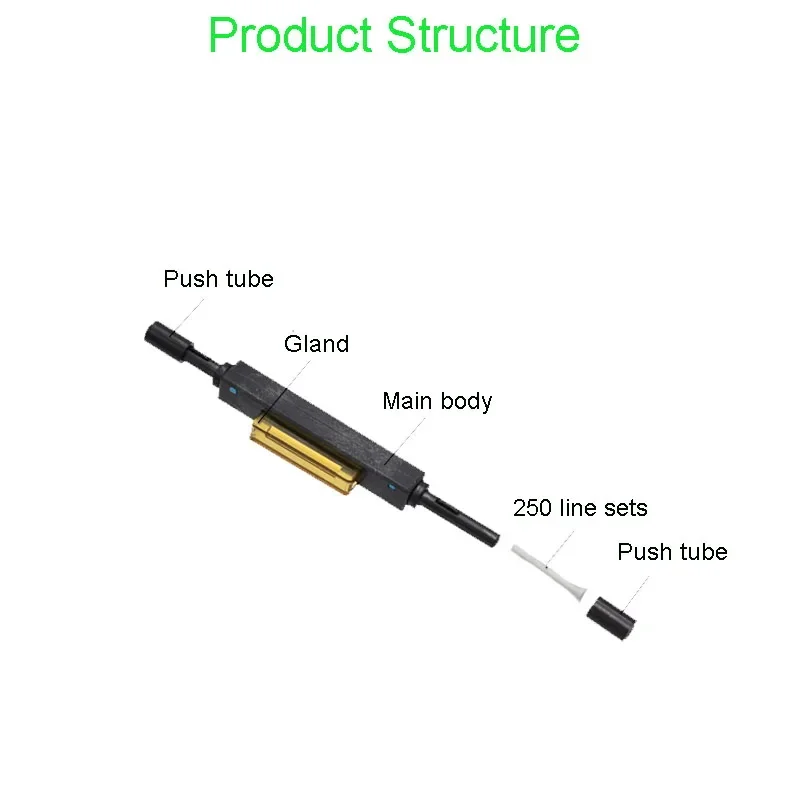 L925B Drop Cable FTTH Fiber Optic Mechanical Splice Fiber Optic Mechanical Splicer fast connector Cold splice tools 20PCS