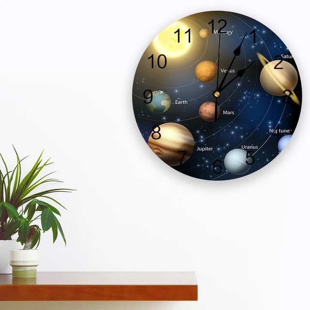 Solar System Wall Clock