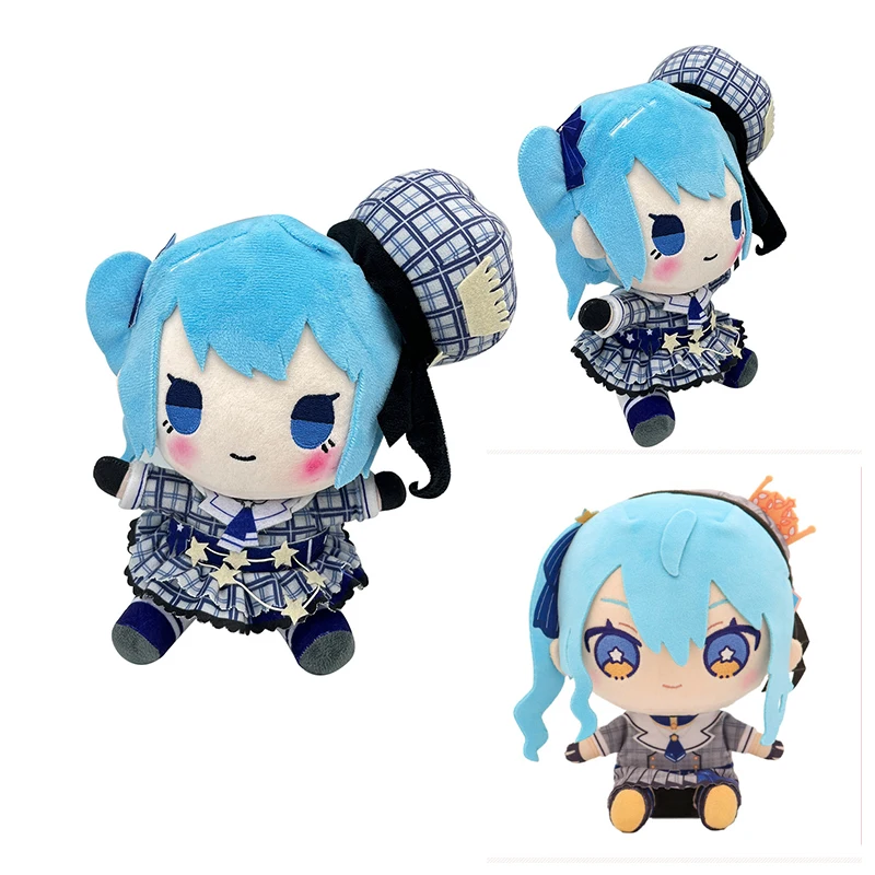 

2023 2 шт. Hololive VTuber YouTuber Hoshimachi Suisei косплей милые аниме плюшевые игрушки хлопковая кукла 20 см Подушка Плюшевые рождественские подарки