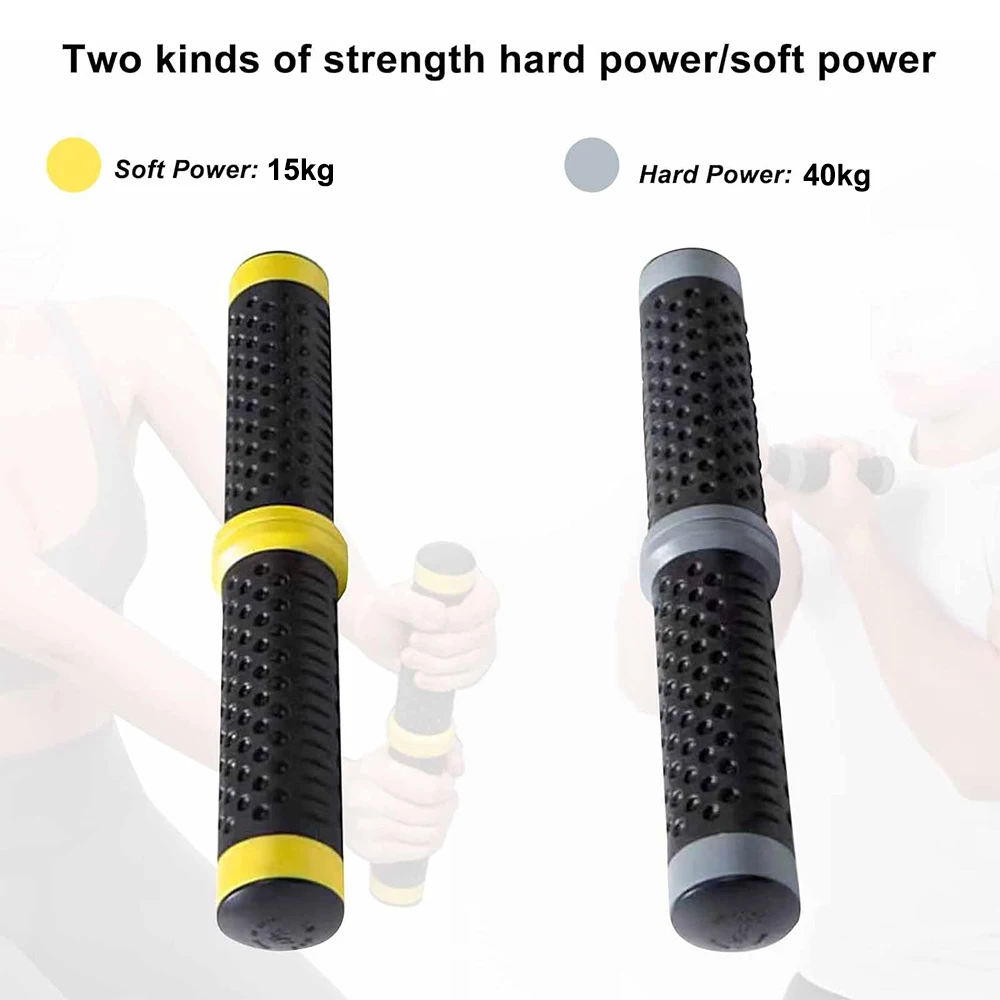 Twist Grip Resistance Bar Hand Exerciser Upper Body Strength Training Machine Arm Strength Trainer for Fitness And Gym