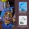 MU 3D Metal Puzzle ATLANTIS DIY Assembly  Western building Model kits Toy For Adults Children Gift for Friend 5