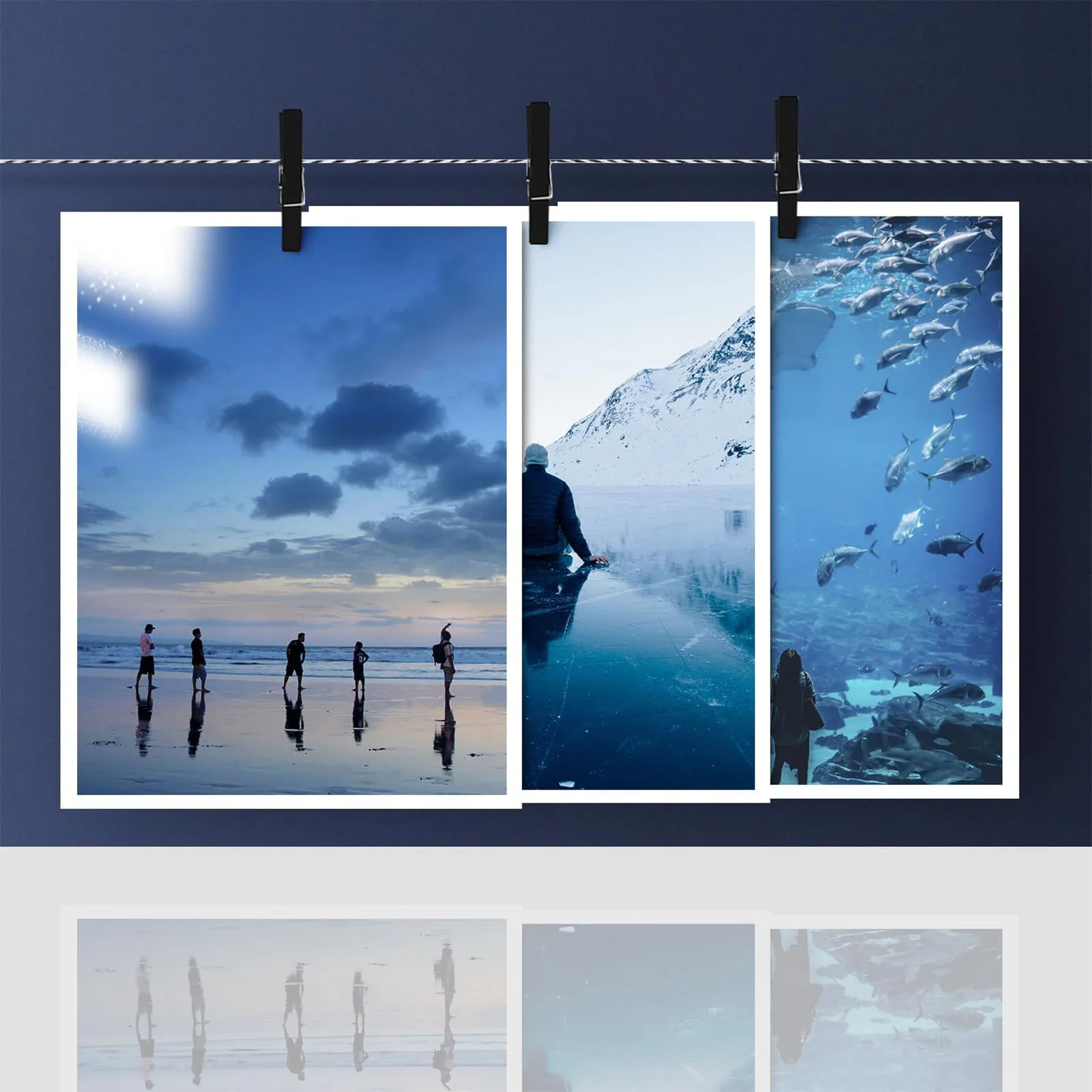 Photo Printing Paper 50 Sheets for Printer ESHANG A4 200G Double Side Glossy Instant Dry