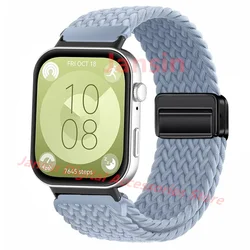 Nylon Loop Magnetic Wristband Bracelet - Replaceable Strap Accessory - Huawei Fit 3 4 4Pro (Style 20)