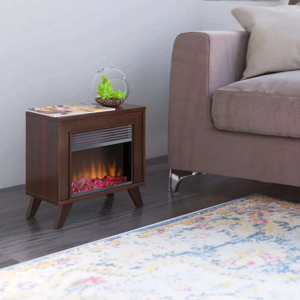Mid Century Tabletop Electric Fireplace Space Heater - AliExpress