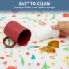 Elastic Edged Vinyl Fitted Tablecloth Flannel Backed & Elastic Edge Table Cover Indoor Outdoor Round Fitted Vinyl Table Cloth 4