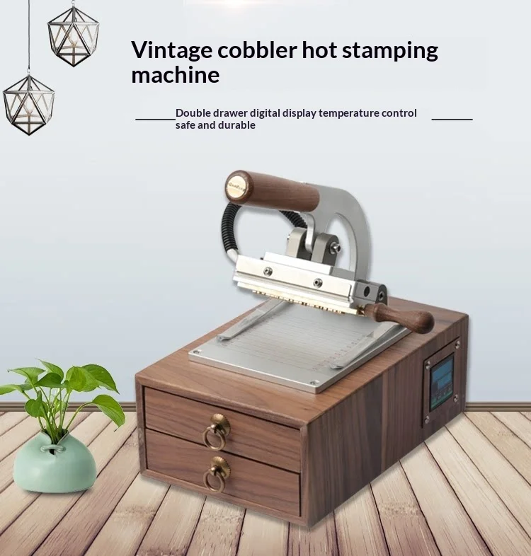Leather Hot Foil Stamping Embossing Machine Manual Digital Logo Heat Transfer Pr
