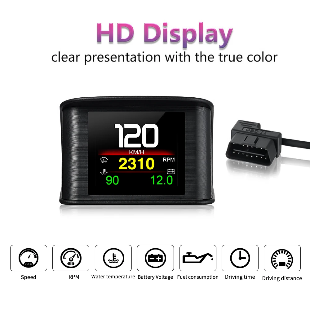 P10-PRO  ÷ HUD Obd2  ӵ, Ʈ ڵ ý, OBD  , ÷  ÷,   ǻ