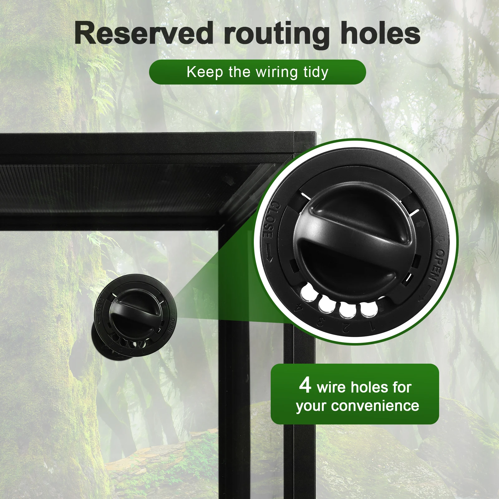 Reptile Breeding Box Lightweight Plant Gecko Ecological Tank Reptile Landscaping Container Detachable Climbing Pet Terrarium