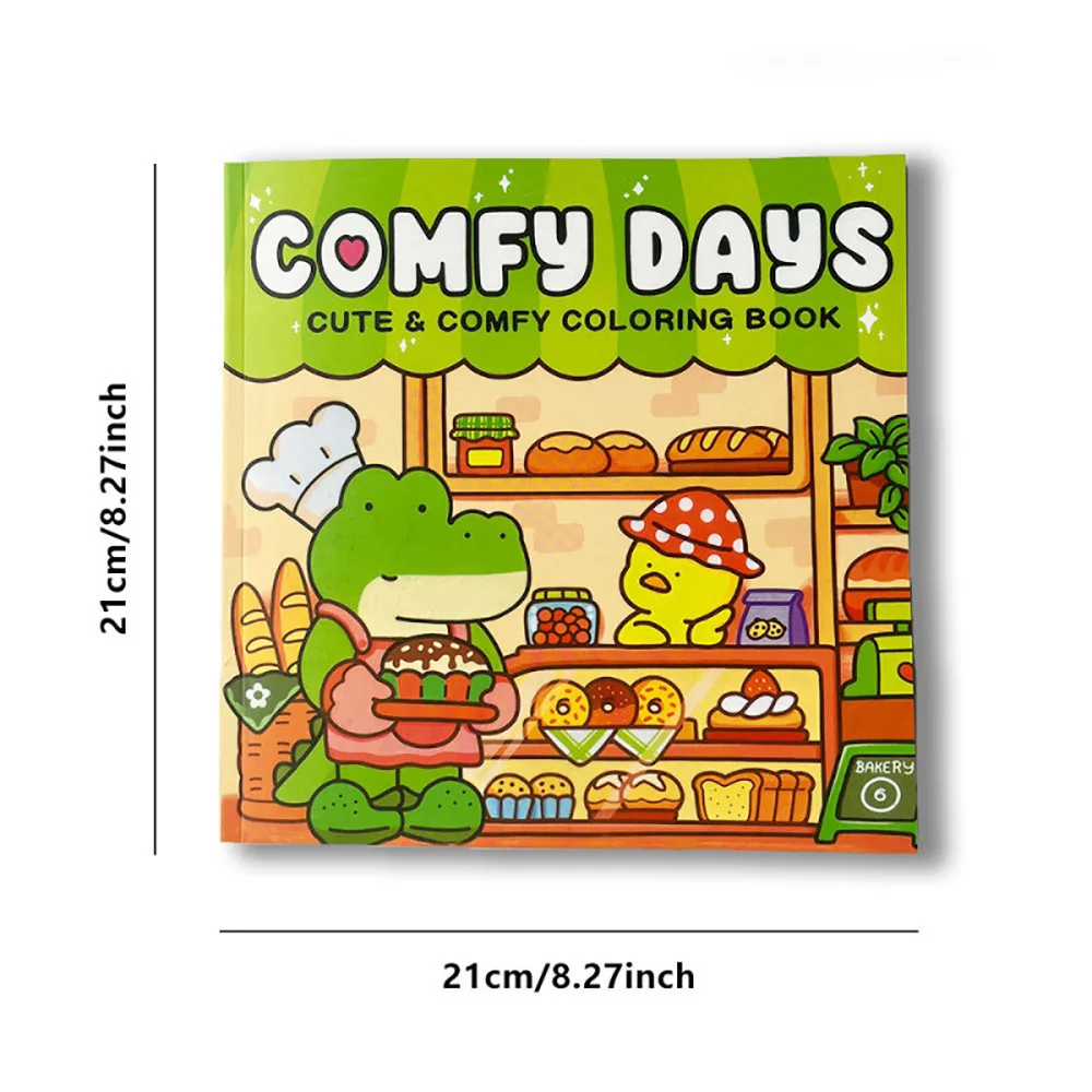 Cozy Atmosphere Relaxing Coloring Book for Adults and Teens Bold Easy-to-follow Patterns and Girl Moments 6