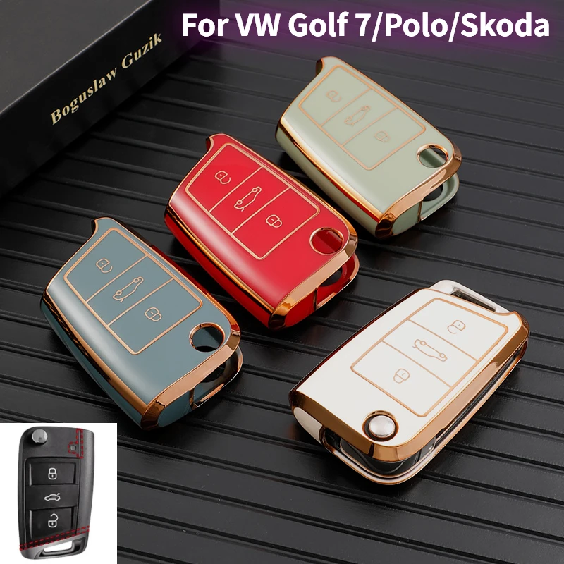 Custodia Per Chiave Auto Custodia In Silicone Per Vw Golf 7 Mk7 Vii Tiguan Polo Skoda Octavia A7 Kodiaq Seat Ateca Leon