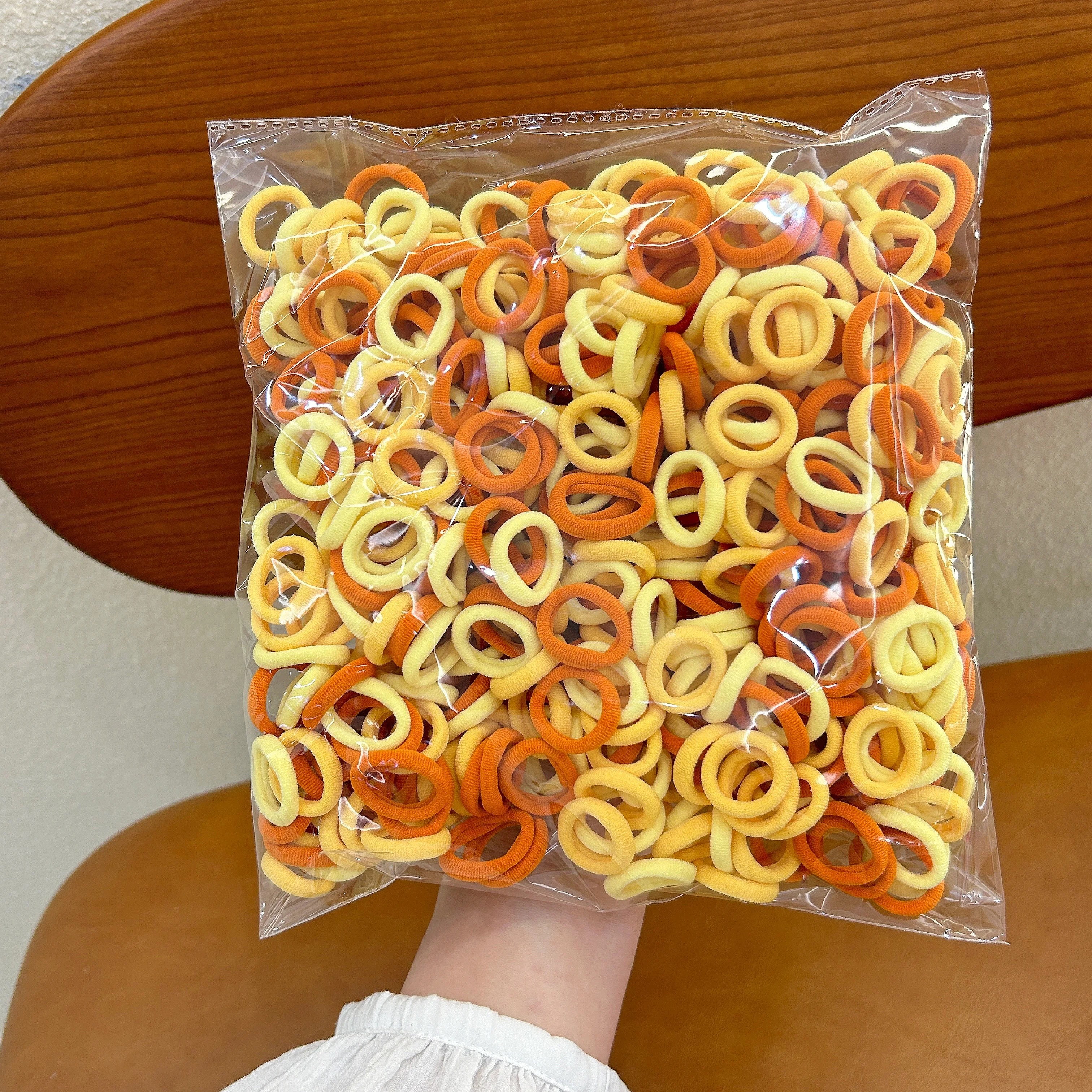 100 Stück Kinder-Haarschmuck mit hoher Elastizität, modisches Nylon-Haarseil, einfaches Basic-Stirnband und Stirnband – Detail 2