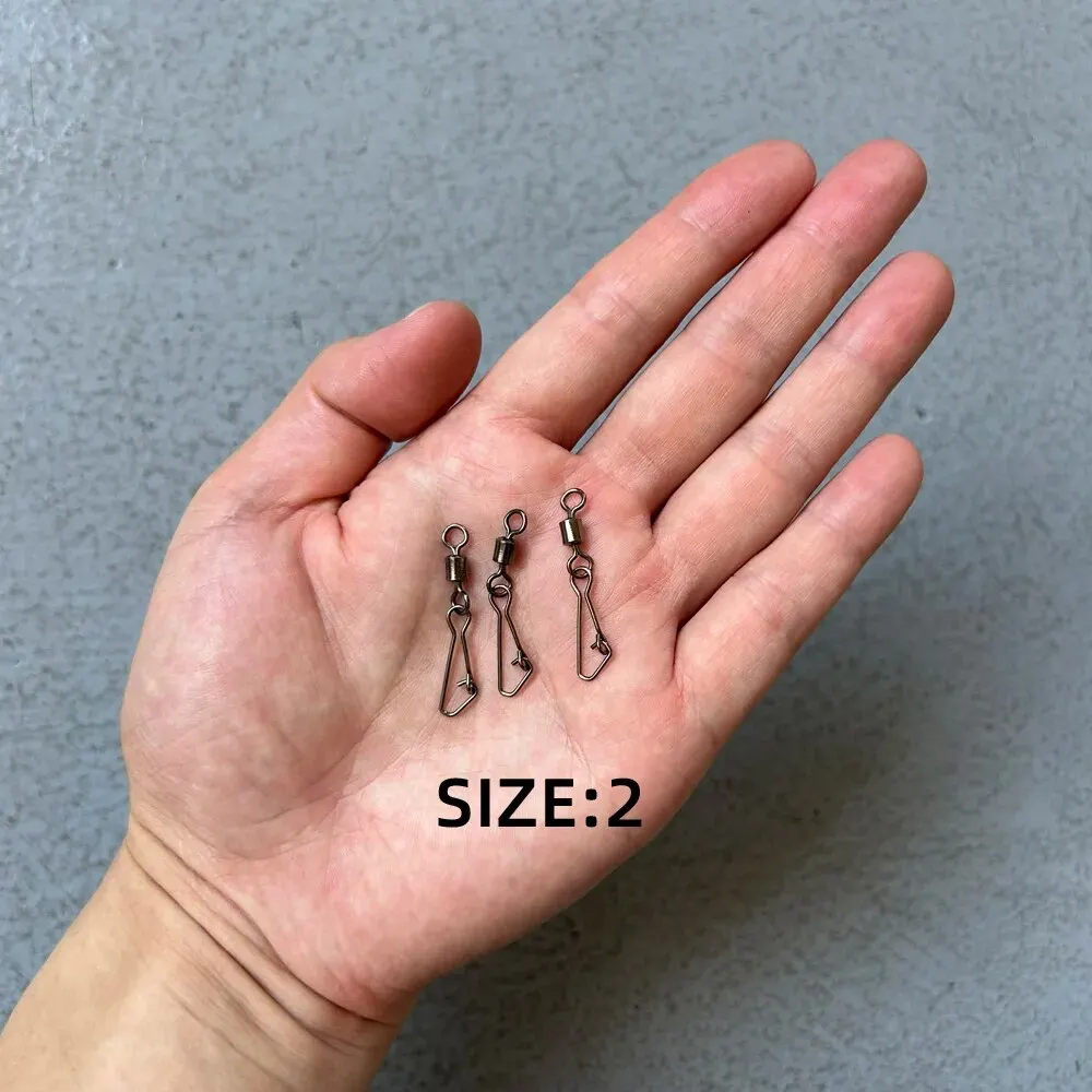 50 Pack Fishing Lure Connectors with Quick Pin Hooks and Snap Links