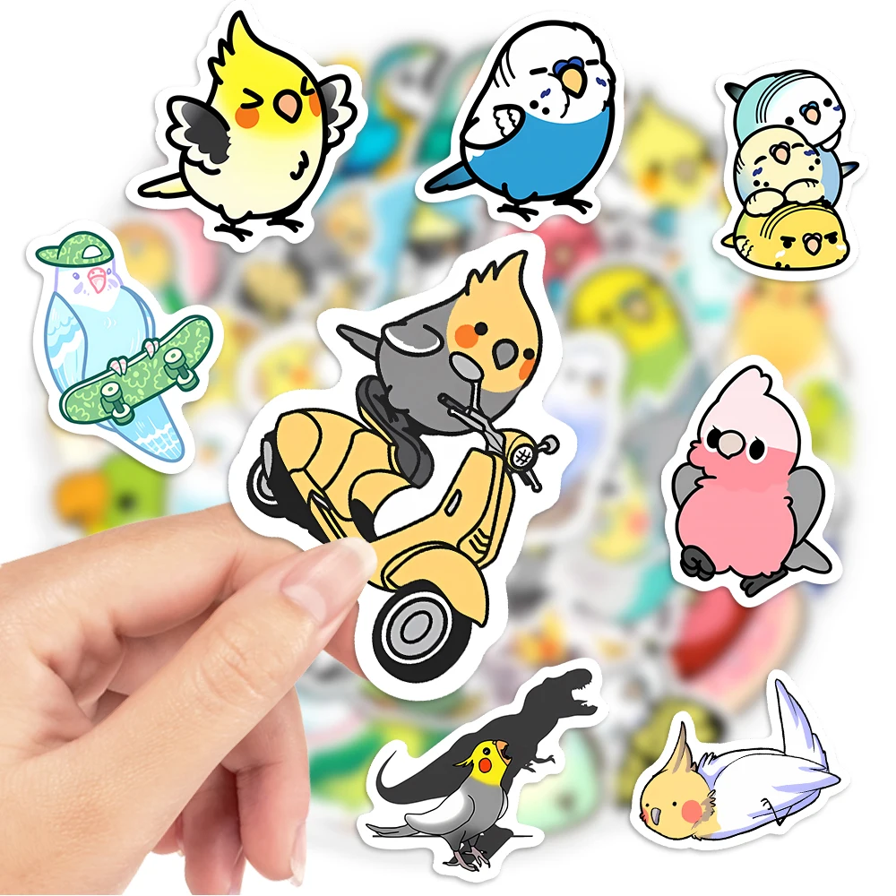 Kawaii Cartoon Parrot Stickers DIY Laptop Skateboard Luggage Cup Bike Motorcycle Phone PVC Waterproof Child Toys,cartoon sticker,cartoon stickers,animal stickers,decorative stickers,decorative labels stickers,self adhesive stickers,adhesive stickers,custom stickers,custom design stickers
