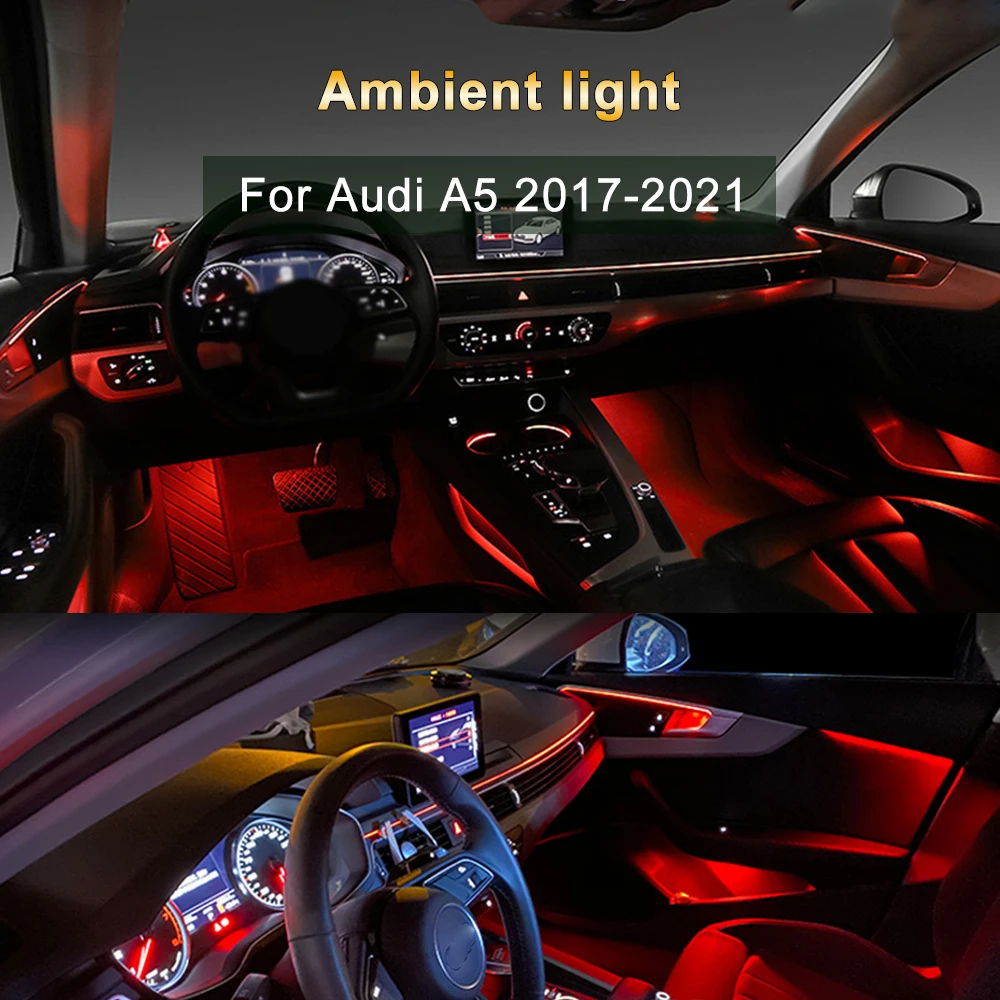 

Car ambient light for Audi A5 B9 2017-2021 interior door decorative lighting 32-color Atmosphere lamp