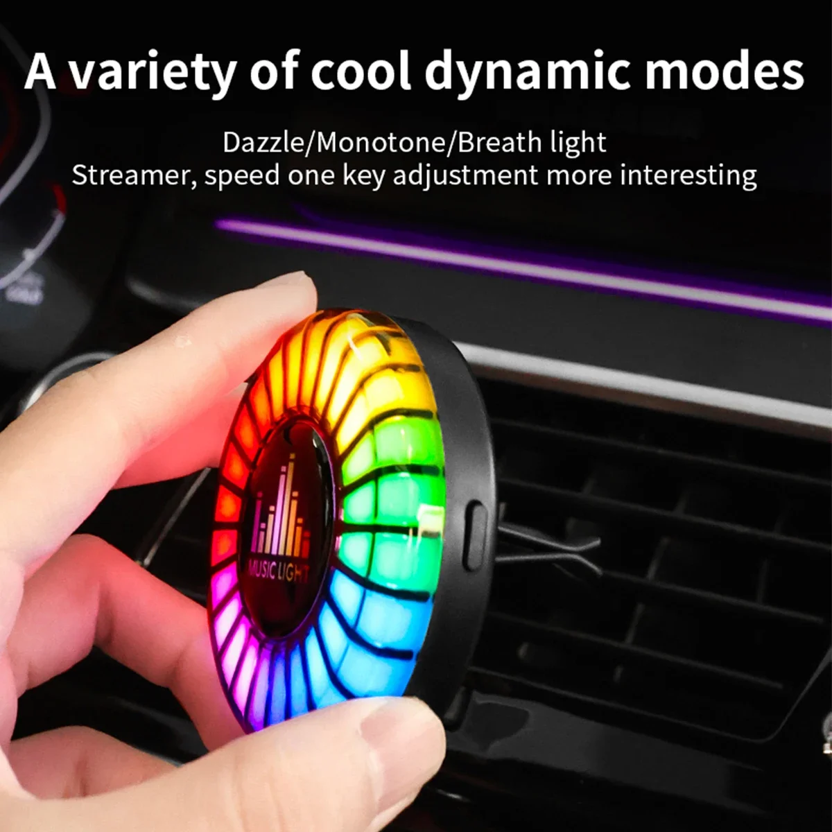 Car Air Freshener LED Aroma RGB