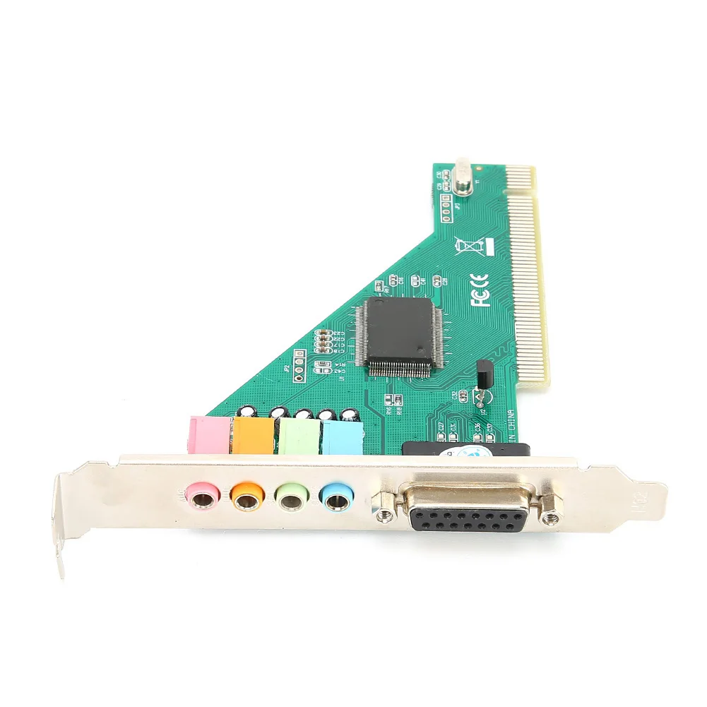 오디오 카드 PCI 사운드 카드 CMI8738 컴퓨터 데스크탑용 PCI 사운드 카드 채널 4.1 내부 오디오 카드 스테레오 서라운드 CMI8738