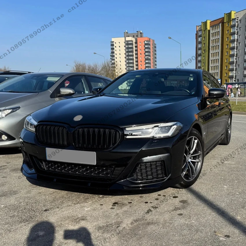 BMW 5 시리즈 G30 LCI Facelift M-Pack 2020-2023 용 FD 스타일 앞 범퍼 립 디퓨저 스포일러 스플리터 튜닝 자동차 액세서리