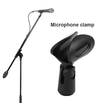 Accessorio per microfono Modello da tavolo Senza foro Supporto per microfono wireless a forma di U Supporto per microfono Morsetto per microfono Clip per microfono