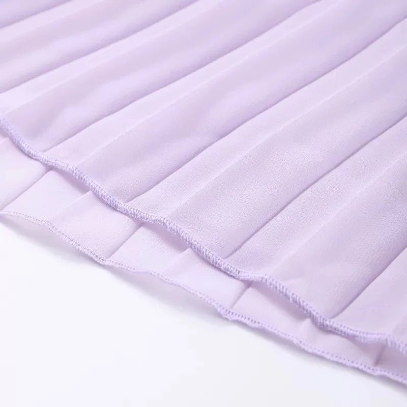 الملابس النسائية الأوروبية والأمريكية 2025 موضة صيف جديدة بدون حمالات فستان مثير بدون ظهر بشق شرابة