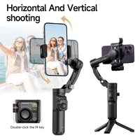 3-axis Stabilizer Gimbal with AI Face Tracking  Fill Light Wireless Bluetooth Microphone Magnetic Remote Control for YouTube - Image 3
