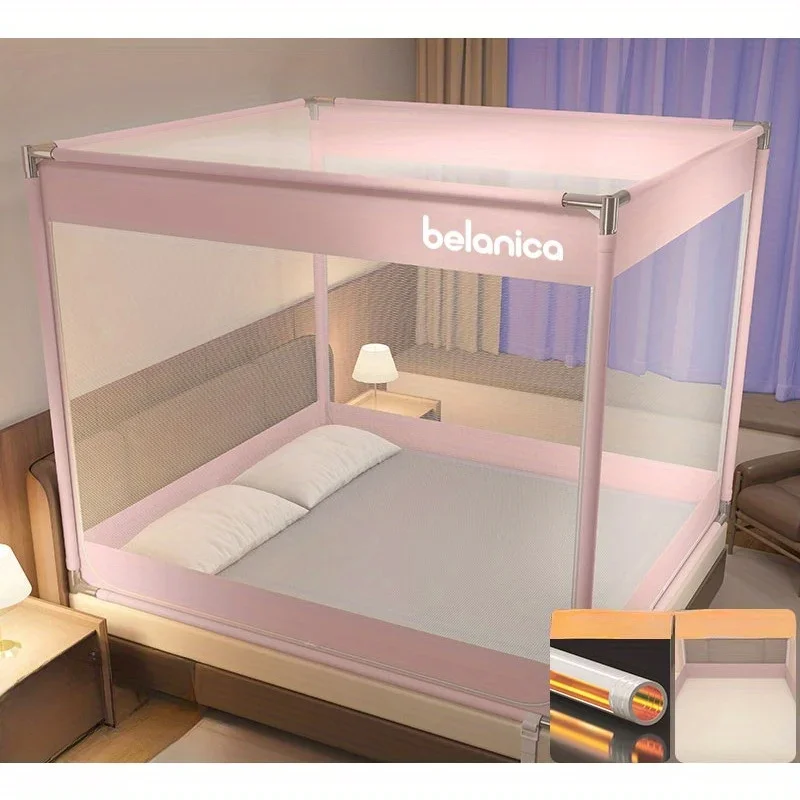 Sitzenbett der Klasse A, Anti-Drop-Moskitonetz, 1 Meter, 5, Bett 8, Haushalt, Schlafzimmer, kostenlose Installation, Jurte, Anti-Drop-Bett, voller Boden – Detail 6