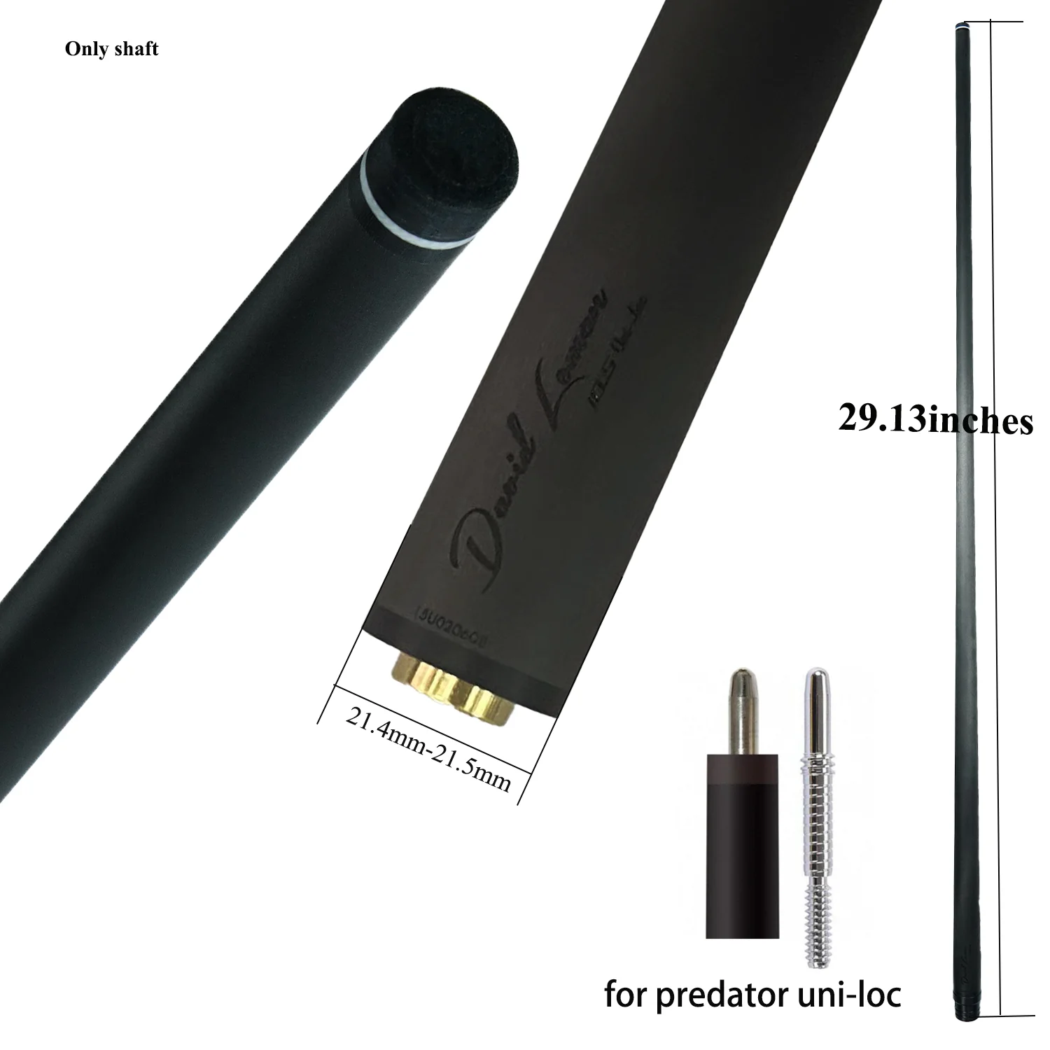 David Loman Play/Hit cue Shaft Carbon Fiber Pool Cue Stick