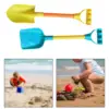 2x Beach Spades Sand Shovels Toys for Digging Sand Snow Children Toddlers 4