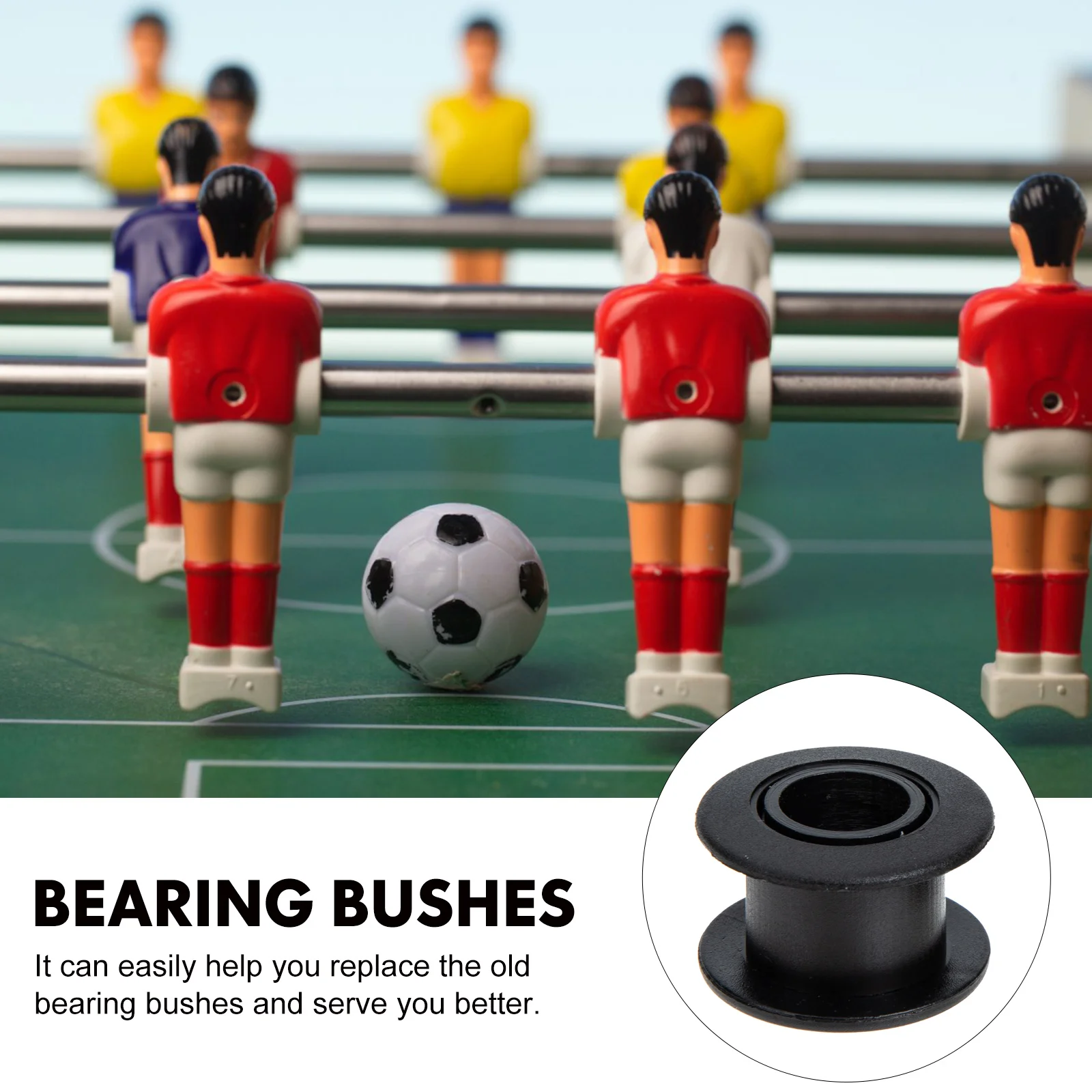 10 Pairs Table Football Bearing Foosball Accessories Replace Plastic Bushings Child Soccer Balls