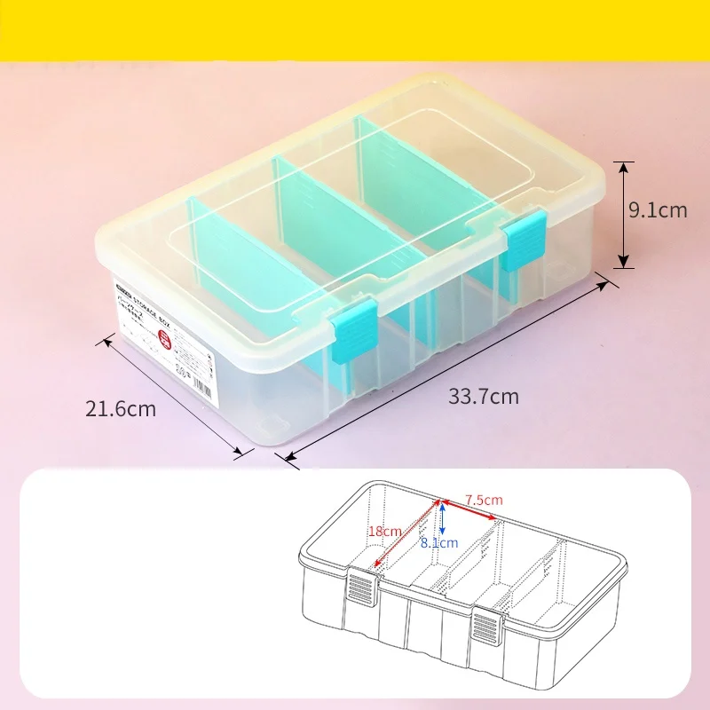 어린이 장난감 빌딩 블록 쥬얼리 보관함, 의류 보관함, 4 그리드 플라스틱 조절식 칸막이 상자