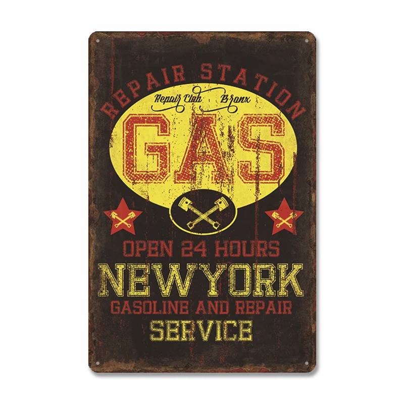 

Garage Poster Metal Tin Sign Plaque Vintage Car Wash Tire Service Retro Metal Signs Garage Car Repair Man Cave Wall Art Decor