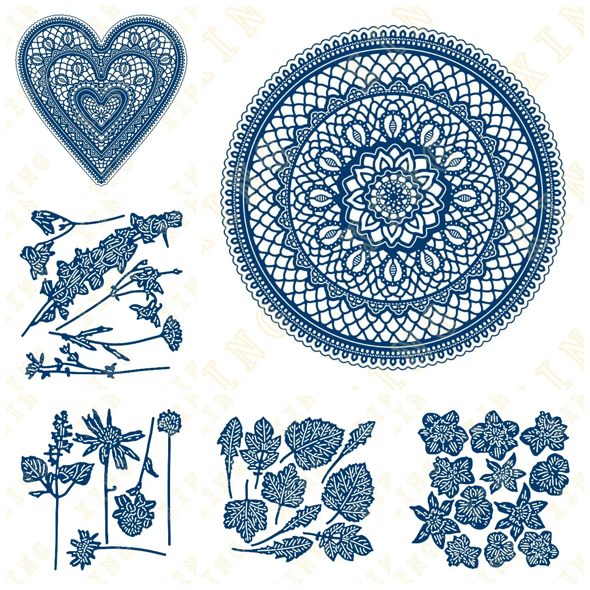 

2023 Valentine's Day Flower Leaves Metal Cutting Dies Scrapbook Diary Decoration Embossing Template Diy Greeting Card Handmade