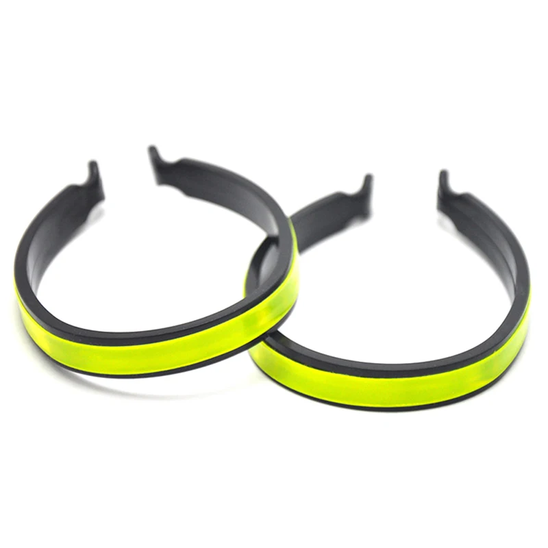2 stücke Reflektierende Hosen Clips Sicherheit Streifen Outdoor Radfahren Hohe Sichtbarkeit Fahrrad Hosen Clip Radfahren Ausrüstung – Detail 5