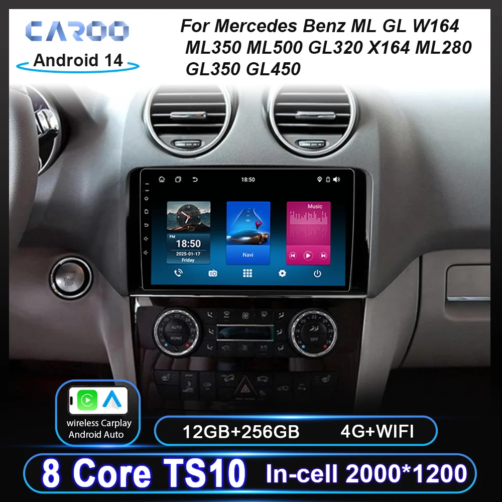 Car Android For Mercedes Benz ML GL W164 ML350 ML500 GL320 X164 ML280 ...