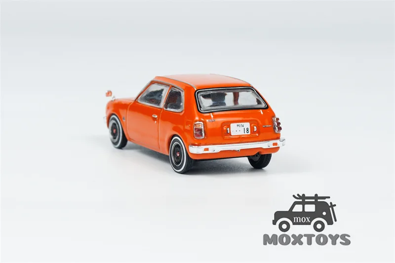 Tarmac Works 1:64 Civic (SB1) Orange Diecast Model Car 4