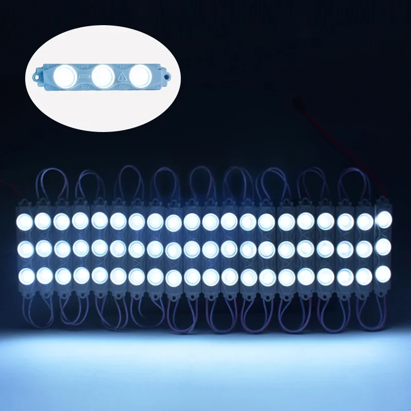 AC220V LED Injection Module Light SMD3030 3m 20pcs/lot Super Bright Backlight Waterproof Outdoor for Advertising Sign LightING
