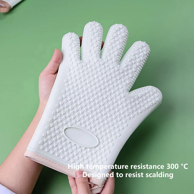 1 pièce de gants de four en Silicone Transparent, gants de four de