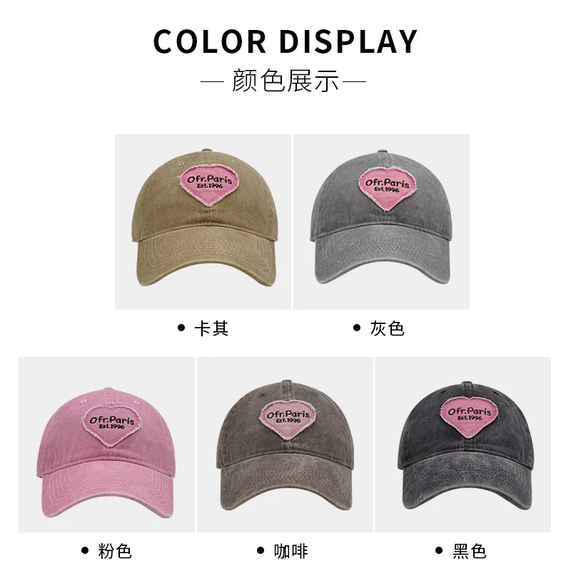 Y2K Pink Bow Baseball Cap Women - Korean Washed Denim Snapback Summer Adjustable Embroidered Dad Hat for Girls